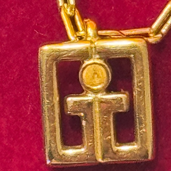 Givenchy Gold Chain Necklace with Logo Pendant - Picture 8 of 13